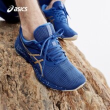 亚瑟士ASICS男鞋跑鞋缓冲运动鞋耐磨透气跑步鞋GEL-PULSE 11 蓝色/金色 40