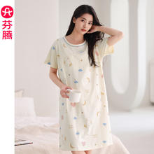 芬腾 睡裙 纯棉 女式家居服