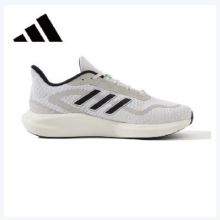 20点：adidas 阿迪达斯 男女运动鞋 跑步鞋 亮白/一号黑/浅灰 42