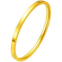 周大福 CHOW TAI FOOK F209412 素圈足金手镯