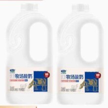 君乐宝 优致牧场原味酸奶桶装 1080克X2桶