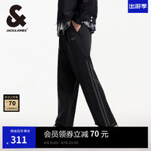 杰克琼斯 春夏季直筒宽松弹力轻便休闲裤 E40黑色