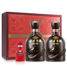 20点：古井贡酒 年份原浆古5 浓香型白酒 50度 500ml*2瓶 礼盒装
