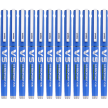 百乐（PILOT）BXC-V5直液式走珠笔大V5中性水笔签字笔 V5升级版可换墨胆  蓝色 0.5mm 12支装
