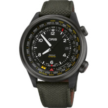 【品牌直营】ORIS 豪利时飞行员海拔测量腕表碳纤维表壳机械表