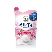 牛乳石硷 滋润保湿沐浴露 花香味 补充装400ml
