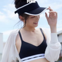 VICTORIA'S SECRET PINK 无钢圈小背心文胸 3 2ZUO 黑色