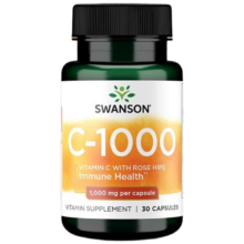 斯旺森（SWANSON）玫瑰果复合维生素VC1000mg胶囊30粒内调亮肤增强成人免疫助铁吸收