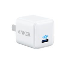 再降价、微信小程序、PLUS会员：ANKER 安克 苹果充电器 PD快充20W充电头Type-C 白