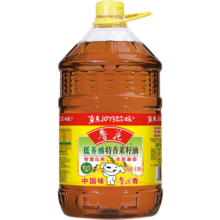 鲁花 食用油 低芥酸特香菜籽油 6.18L   物理压榨119.9元 (月销1w+)