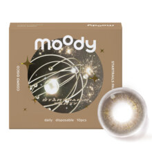 限72h!moody美瞳日抛DISCO创意黑金波普紫星彩色隐形眼镜10片