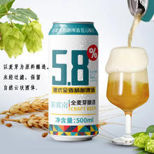 新冀南 精酿啤酒 德式全麦原浆啤酒 精酿啤酒 500mL 12罐 整箱装