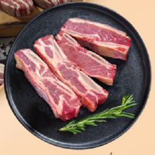 PLUS：鲜京采 阿根廷厚切5肋牛肋排 原切牛肉排骨 4斤
