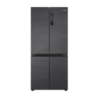 海尔 Haier 零距离嵌入系列 BCD-505WGHTD14S8U1 风冷十字对开门冰箱 505L 墨韵灰