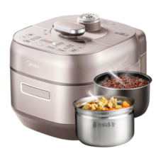 美的（Midea）【国家补贴】电压力锅IH速嫩感 0涂层高压锅5升家用煲汤智能预约电饭煲自动排气健康钢胆MY-S5879K