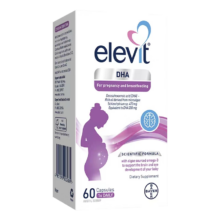 爱乐维（Elevit）DHA孕妇藻油备孕孕期哺乳期软胶囊适用60粒 澳版原装进口