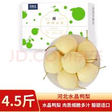 京鲜生 河北 皇冠梨 净重4.5斤 花皮果 生鲜 新鲜水果