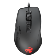 冰豹 德国ROCCAT魔幻豹kone轻量版鼠标（电竞游戏鼠标 人体工学鼠标 电脑吃鸡lol机械鼠标） KONE PURE夜枭ULTRA(轻量版)黑色