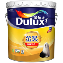 多乐士（Dulux）金装五合一净味内墙乳胶漆白色环保抗菌防霉油漆涂料墙面漆 A8188 18L 大桶【优等品】