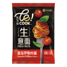 PLUS会员、需首购：必品阁 番茄罗勒肉酱生意面 250g袋装＊3件