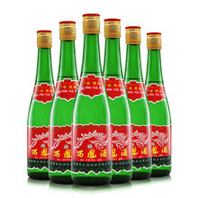 百亿补贴：西凤酒 经典绿瓶 白酒 500ml*6瓶 45度