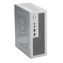 SKTC A09迷你台式机ITX17*17主板小1U电源3.8L全新HTPC电脑空机箱可立可卧 银色USB2.0