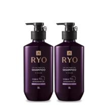 吕 韩国进口Ryo紫吕固发洗发水洗发露蓬松去屑400ml*2瓶洗护防脱生姜