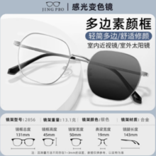 JingPro 镜邦 1.56急速感光变色镜片+多款钛架可选