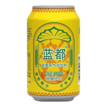 蓝都 菠萝啤碳酸饮料果啤汽水气泡饮料听装 320mL 4罐