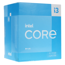 英特尔（Intel）酷睿 13代CPU处理器 台式机处理器 盒装CPU 13代i3-13100 盒装【4核8线程】