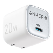 再降价、微信小程序、PLUS会员：ANKER安克【重磅新品】冰点快充苹果充电器 氮化镓PD20W 白