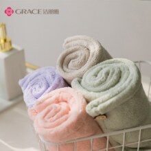 洁丽雅 干发帽 小熊卡扣 65*25cm 76g 2条装
