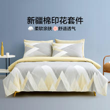 LOVO 全棉四件套 杜乐丽梦境 1.5米床 床单款 （被套200*230cm）