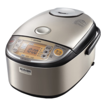 象印（ZO JIRUSHI）NP-HRH10C 四段压力IH微压电饭煲3L 不锈钢棕色（2-3人份）专柜同款