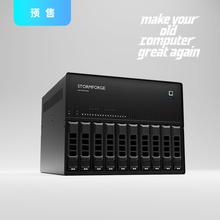 疾风知N10 NAS机箱 10盘位带背板 带dell托架 硬盘指示灯 DELL托盘版本预售