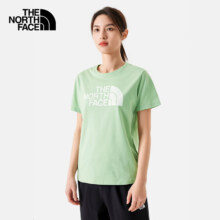 北面（The North Face）速干T恤女短袖舒适柔软吸湿半袖纯色简约24春夏新款|89QU I0G/绿色 XXL