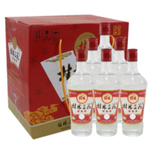 桂林三花酒 三星 米香型白酒 52度 480ml*6瓶 整箱装 送礼白酒