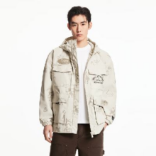 20点开始：JACK&JONES 杰克·琼斯 户外工装风 满印连帽夹克