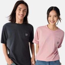 Gap男女装 2025新款纯棉刺绣T恤