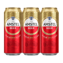【喜力啤酒旗下】红爵啤酒500ml*3罐 全麦酿造