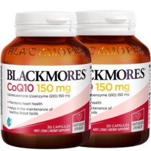 【自营】BLACKMORES澳佳宝辅酶Q10 150mg*2 中老年心肌保健品进口