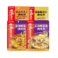 海底捞 上汤酸菜鱼调料包水煮鱼料 *3包