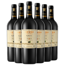 长城 特选9橡木桶解百纳干红葡萄酒 750ml*6瓶 整箱 中粮出品