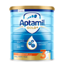 爱他美（Aptamil）澳洲金装婴幼儿配方奶粉900g 新西兰原装进口 3段3罐 (1岁以上)26年7月430元