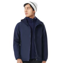 探拓(TECTOP)冲锋衣 男三合一抓绒内胆保暖防寒服 277 男款藏青 3XL