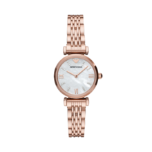 安普里奥·阿玛尼（Emporio Armani）手表女满天星石英贝母表盘女士腕表生日礼物送女友AR11316