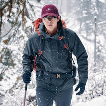 拓路者 单层冲锋衣男款腋下拉链可拆卸三合一户外防风防水登山外套