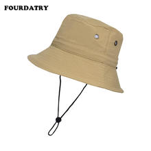FOURDATRY 帽子男女户外运动防晒帽渔夫帽