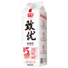 光明 致优 低温陶瓷膜过滤 950ml  屋顶包 巴氏杀菌鲜牛奶