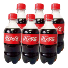 可口可乐 Coca-Cola 瓶装小瓶碳酸饮料 300ml*6瓶
